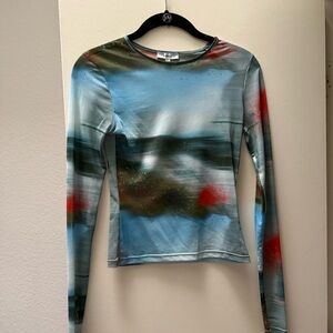 Miaou Multicolor Long Sleeve Top